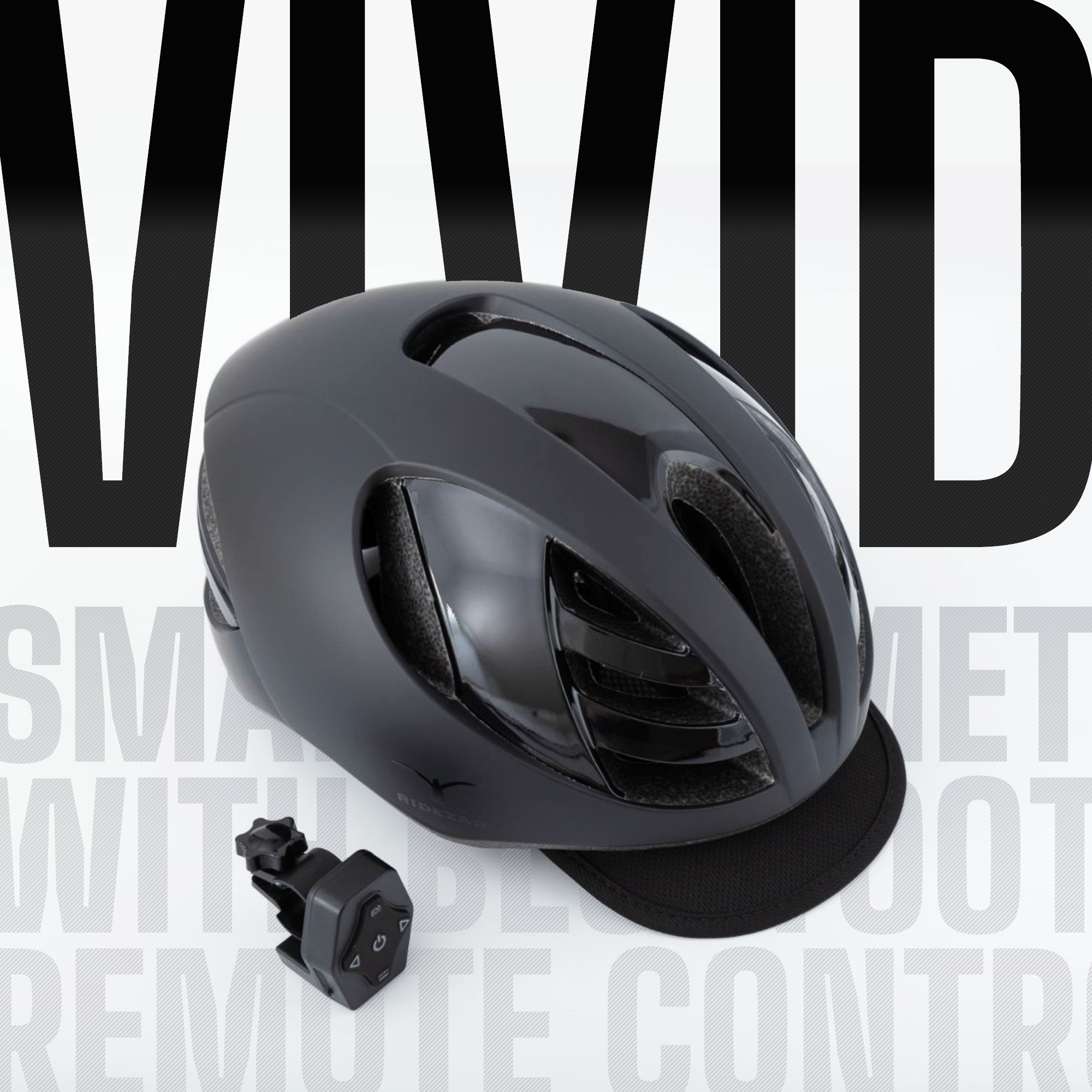 Ridezar Vivid Smart Helmet With Rechargeable Remote