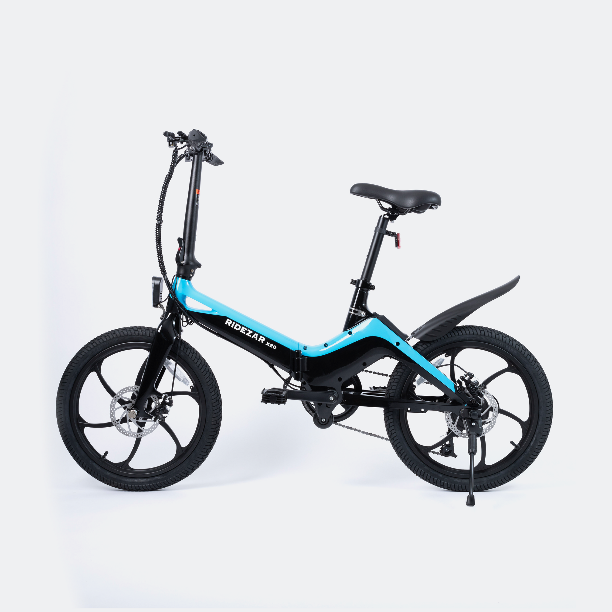 Side view of the 2022 Ridezar Rapid X20 Foldable Electric Bike 