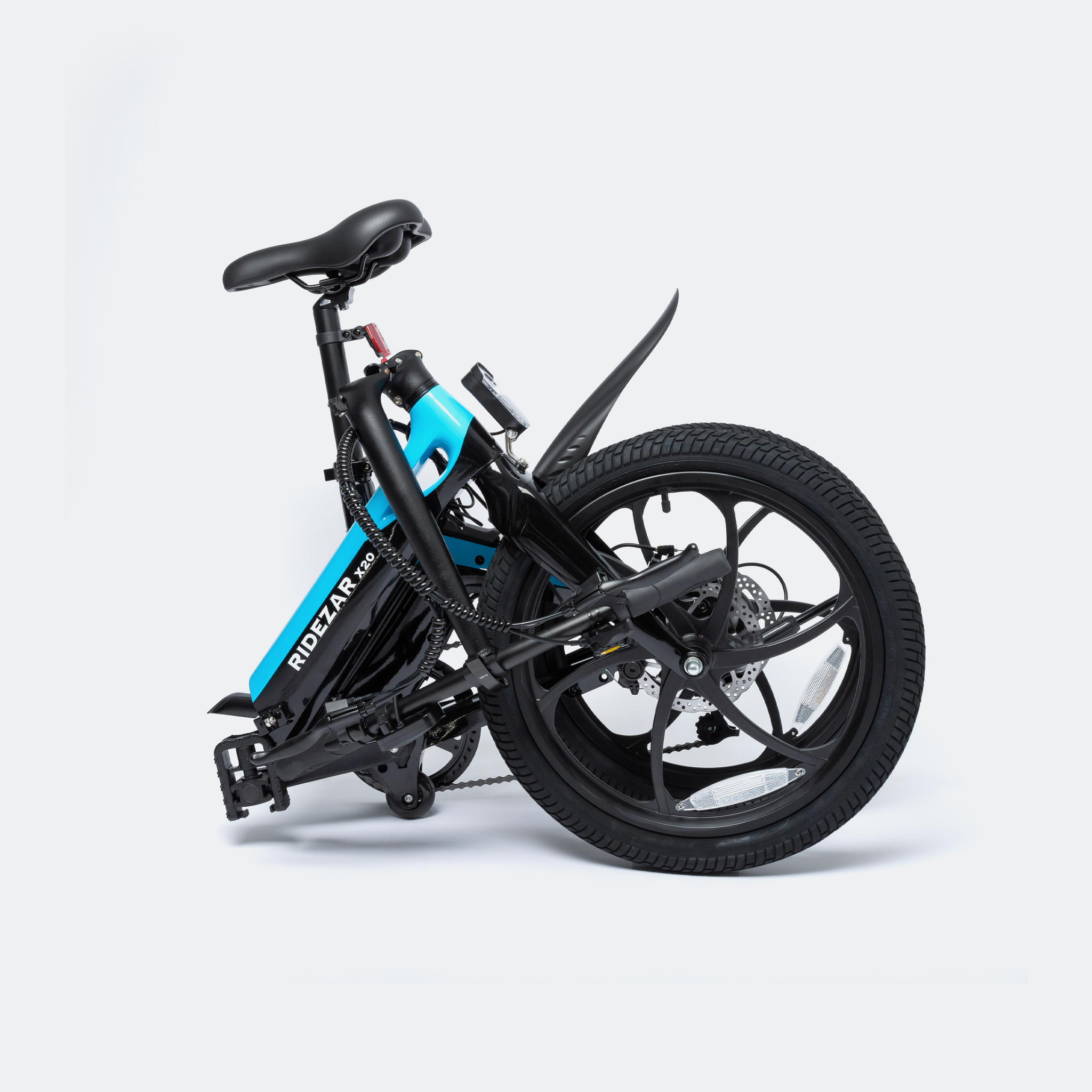 Folded 2022 Ridezar Rapid X20 Electric Bike 