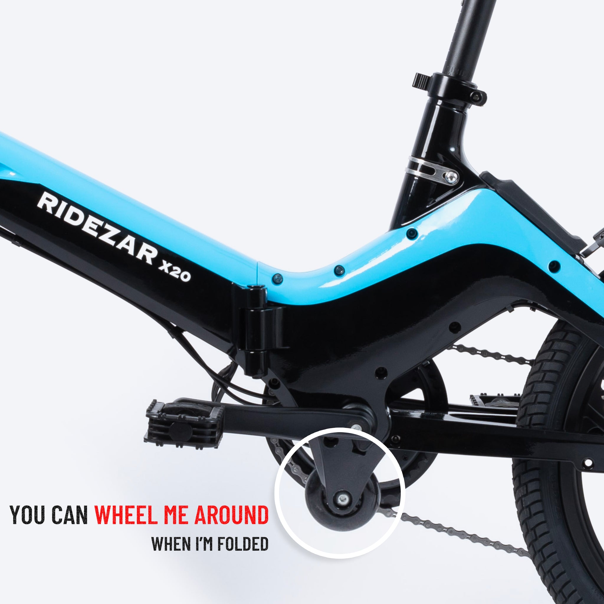 Foldable Ridezar Rapid X20 Electric Bike