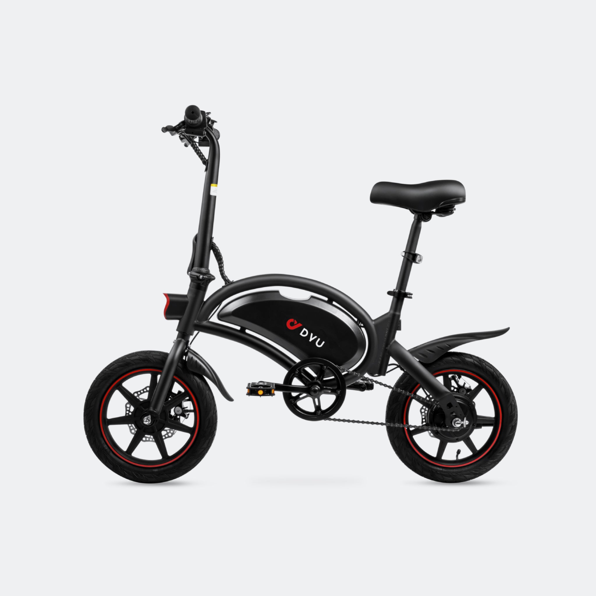 Side View DYU D3F Mini Electric Folding Bike