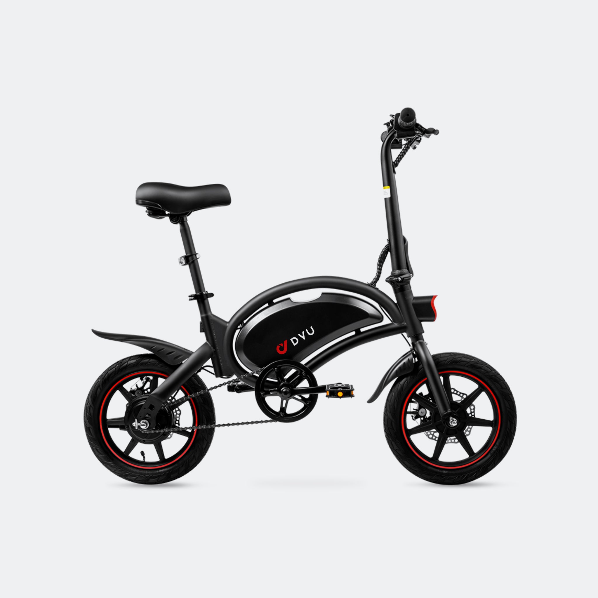 Side View DYU D3F Mini Electric Folding Bike